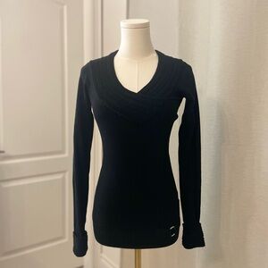 Le Chateau Black Knitwear Fitted Sweater